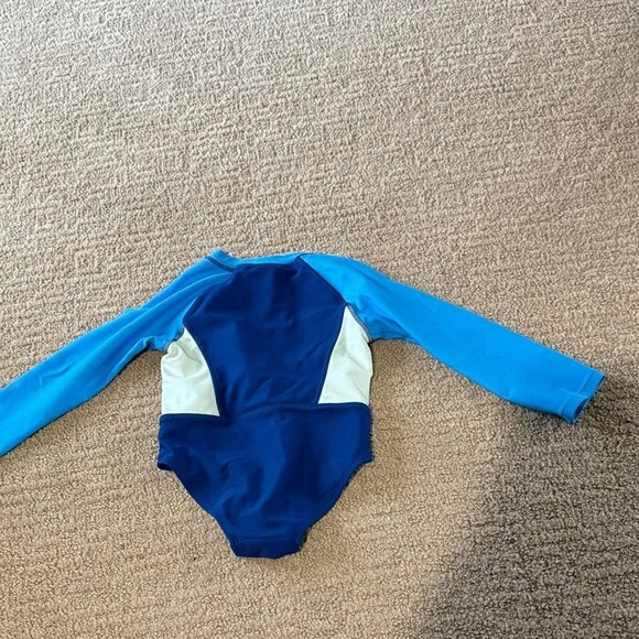 Reebok Girls Blue and White Swimsuit - Picture 6 of 6